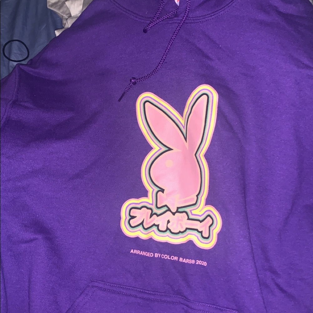 2020 Japanese playboy purple hoodie
